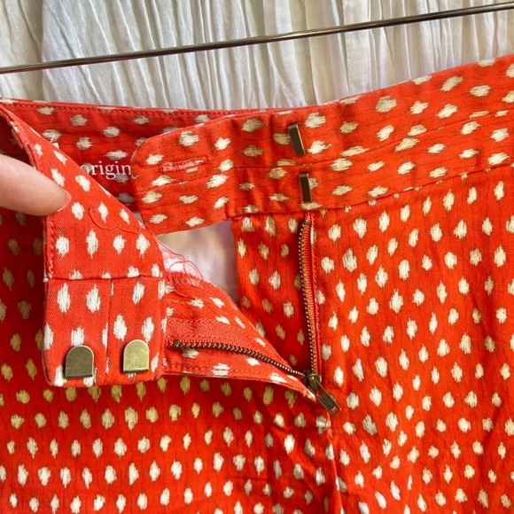85%OFF❣️Ann Taylor LOFT Orange Ikat Pattern, The Riviera Short, 4 - Picture 5 of 9